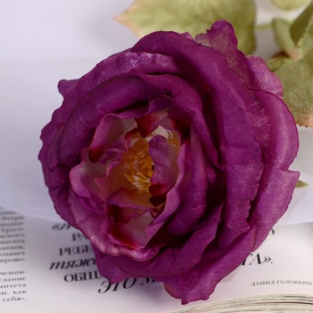 Artificial flowers "silk rose" d-10 cm 45 cm, lilac-1
