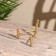Trio stand "Brass" Brass 7x4x3 cm