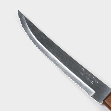 Kitchen knife "Tramontina Polywood" for meat, wooden handle with a polymer coating, a blade 12.5 cm-3