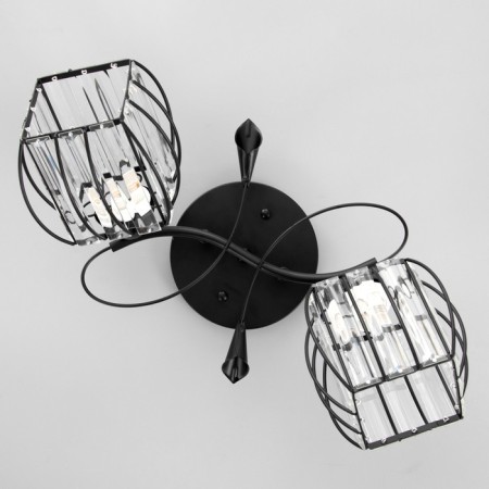 Chandelier "Dack" 2he27 40w Black 46x10x22 cm Bayerlux-3