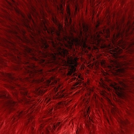 Pompon Artificial fur "Bordeaux" d = 7 cm-1
