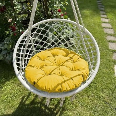 Billy swing pillow, diameter 60 cm, yellow color-1