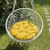 Billy swing pillow, diameter 60 cm, yellow color