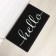 Rapid rug Ladom, 45 × 75 cm, PVC, black color