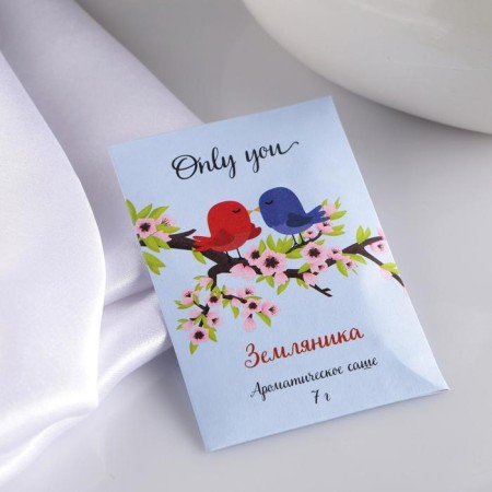 Sasha aromatic "Only You", strawberries, weight 7 g, size 7 × 10.5 cm