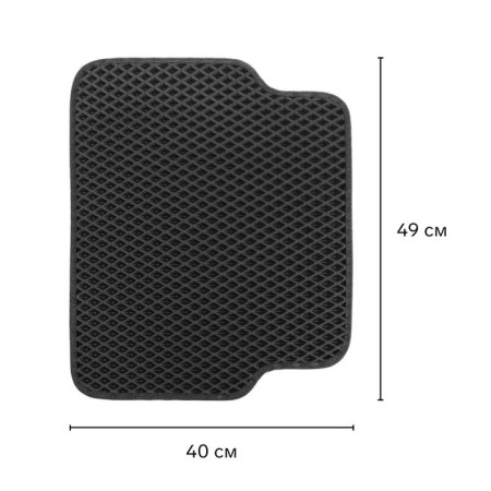 EVA carriers of car, universal, l (average size), edging, black, set-2