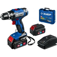 Drill-shuruvret bison DL-201-42, 20 V, 2x4 Ah, BZP, 0.8-10 mm, 2 speeds, Li-Lon, 50 nm