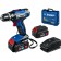 Drill-shuruvret bison DL-201-42, 20 V, 2x4 Ah, BZP, 0.8-10 mm, 2 speeds, Li-Lon, 50 nm