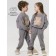 Children's suit Amarobaby Teddy, height 122 cm, gray color