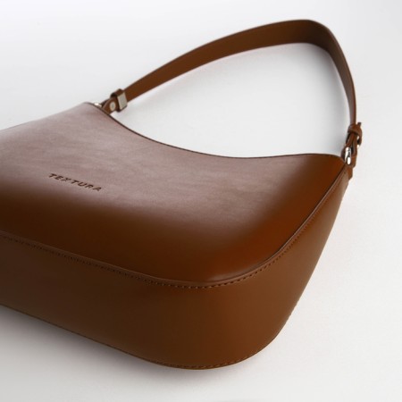 Female bag Textura, average size, brown color-4
