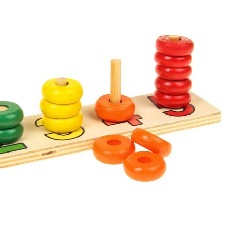 The logical pyramid "Learning to count" with numbers-2