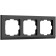 Frame for 3 posts WL04-FRAME-03-BLACK, Black color
