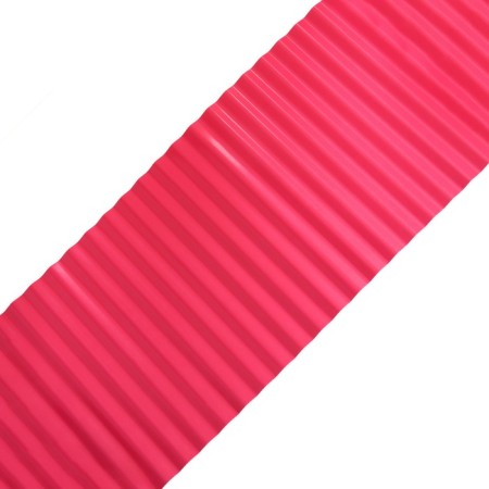 Border tape, 0.2 × 9 m, thickness 0.6 mm, plastic, corrugation, pink, Greengo-6