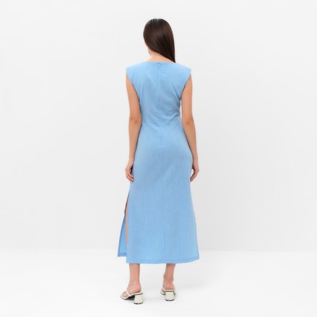 Women's dress with draping Mist Summer Time, Blue, R.46-4