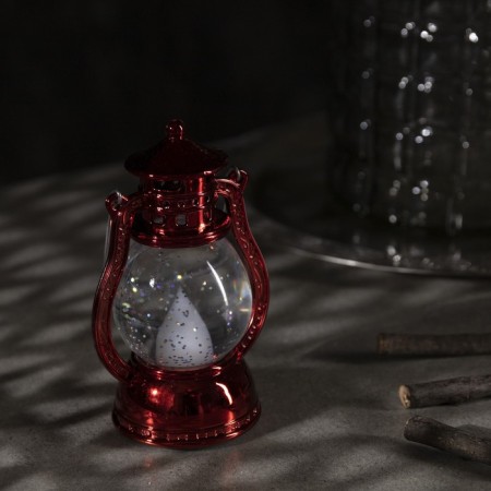 LED figure "Red Lantern" 8 × 12 × 6 cm, plastic, batteries AG13x3, glow warm white-1