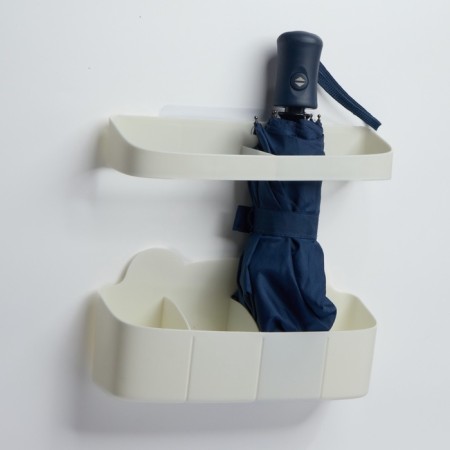 Standing for umbrellas, white, 23.5 x 7.5 x 11, 6.5 x 23.5 x 4 cm