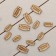 Set of tags 20pcs, “handmade” rectangle, 10pcs 2.6x1.5, 10-° C-3.5x2cm