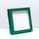Self -charged box with a window, green, 19 x 19 x 3 cm
