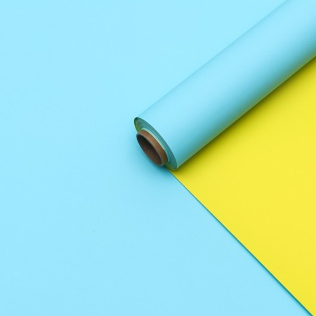 Double -sided color matte 57cm*10 m, yellow/blue color-1