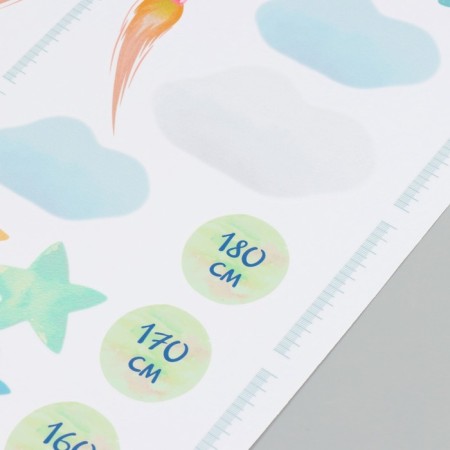 Sticker Interior Color Rostomer "Launch of the rocket" 50x70 cm-2