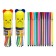 Flomasters 12 colors, in a tube, stripes, yellow bear/pussy