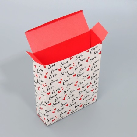 Gift folding box, packaging, "love", 21x 15 x 5 cm-4