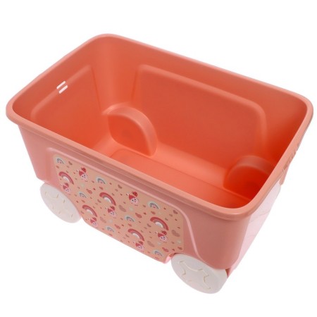 Children's box "kids" on wheels, 50 l, caramel color-3