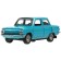 Metal machine "ZAZ -968A", retro - model "Zaporozhets", doors, trunk, inertia, 12 cm blue are opened