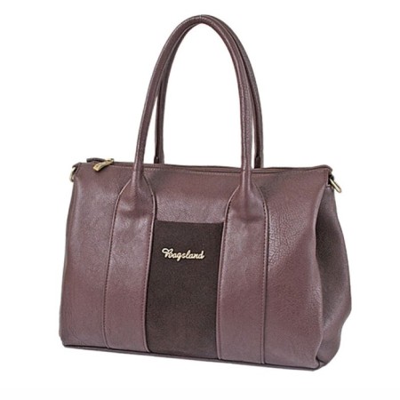 Women's bag (B2683-01140) Artificial leather + suede, brown, 1x210x31 cm
