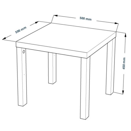Enkel 50 coffee table, 500 × 500 × 450 mm, vestiburates, white oak color-3