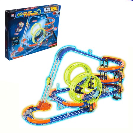 Super Speed ​​Speed, 2 cars in the kit, works on batteries