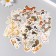Stickers for creativity "Home -based animals" embossing gold set 48 pcs 9x7x0.8 cm