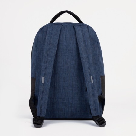 A backpack on a zipper, "saxi", a laptop department, blue color-4