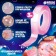 Inflating color adhesive tape, pink color, 3 m