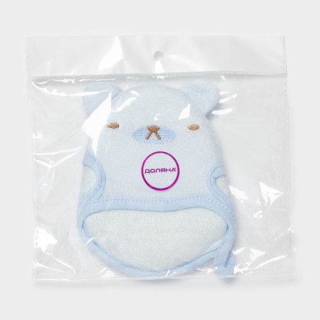 Moacher mittens children's shares "Bear", for bathing, 16 cm, blue-5