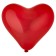 Shar Latex 10 "Heart", crystal, set of 50 pcs., Red color