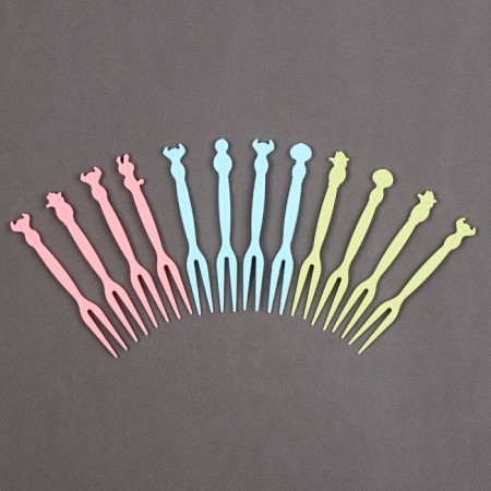 Skewers "Beasts", set 12 pcs., 9 cm, color mix-1