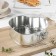A set of baking forms “Square, Heart, Circle”, 3 objects, removable bottom