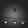 Suspended EVOLUCE lamp. Sle120503-03. ESPERAZZA. 3x60 watts, E27, 96x26 cm, black color