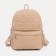 Women's backpack made of artificial leather with lightning, beige color