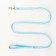 The set of stitched "paws", leash 120 x 1 cm, OG 23-35 cm, blue