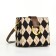 Cross-bodi with zipper, long belt, brown color