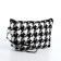 Cosmetic bag with lightning, white/black color