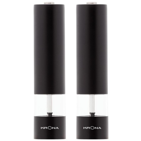 Electric Mill Krona Salz Pfeffer Black, metal, from batteries, black
