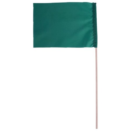 Flag, length 40 cm, 15x20, green color
