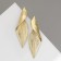 Earrings Metal "Bohemia" New Leaf, Color Gold