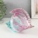 Souvenir glass "Pink-blue sink" under the Muranian glass 23x13.5x8 cm