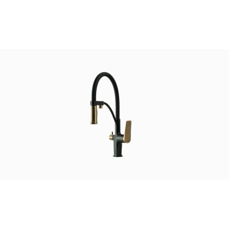 LEMARK Bronx LM3761BLR kitchen mixer, single -leaf, with output for drinking water, black 90765