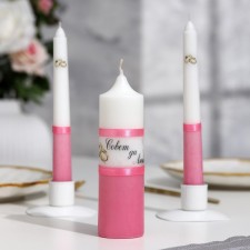 A set of wedding candles 
