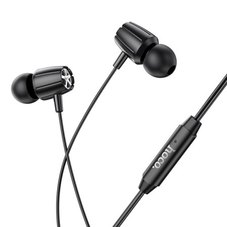 Hoco M88 headphones, wired, vacuum, microphone, jack 3.5 mm, 1.2 m, black-3